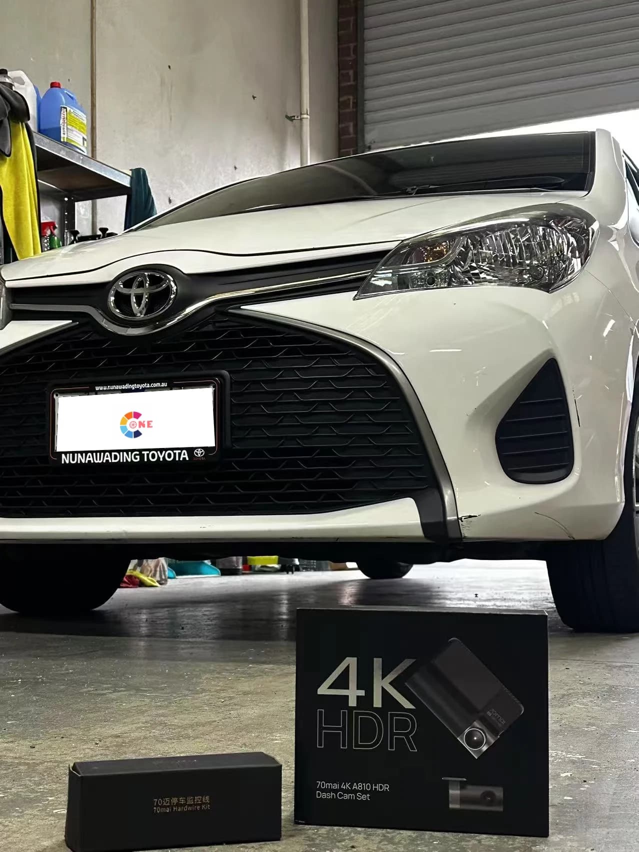 Toyota Yaris at C1 Automotive workshop in Oakleigh South, Melbourne